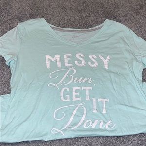 Messy bun get it done T-shirt